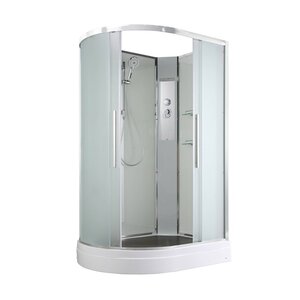 Изображение товара Душевая кабина AvaCan EM2811LN/EM2811RN 78077/78071, 110 x 80 см, без крыши, поддон низкий, левая/правая, стекло матовое, профиль хром