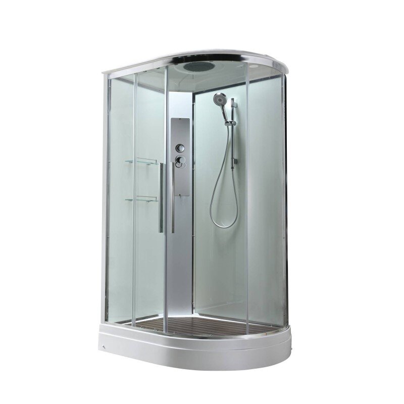 Изображение товара Душевая кабина AvaCan EM2811LT/EM2811RT с крышей 110x80 см прозрачное стекло хром профиль Изображение товара Душевая кабина AvaCan EM2811LT/EM2811RT с крышей 110x80 см прозрачное стекло хром профиль
