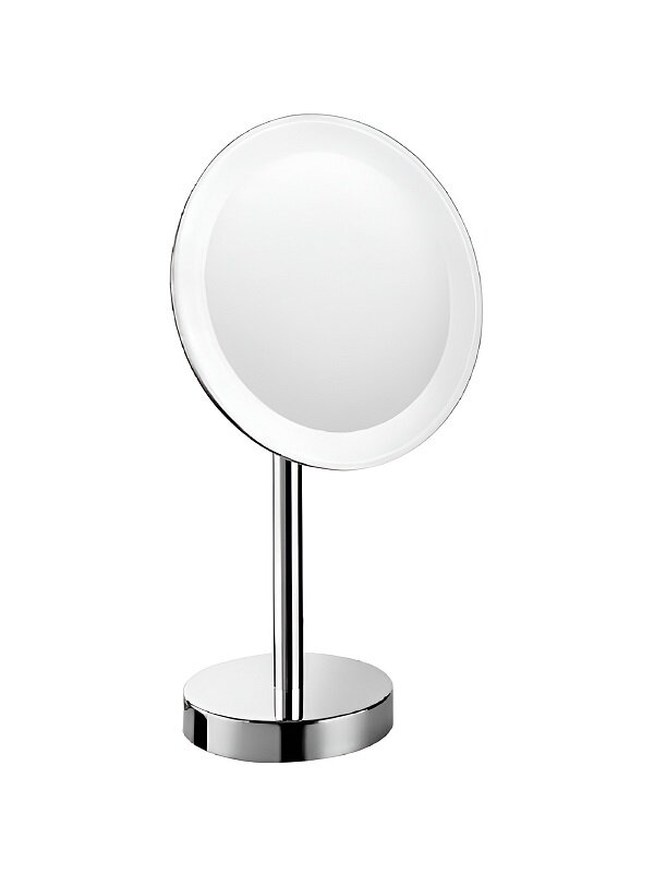 Изображение товара Косметическое зеркало Colombo Design Specchi Ingranditori B9750, с подсветкой, 3-х кратное увеличение, настольное, хром