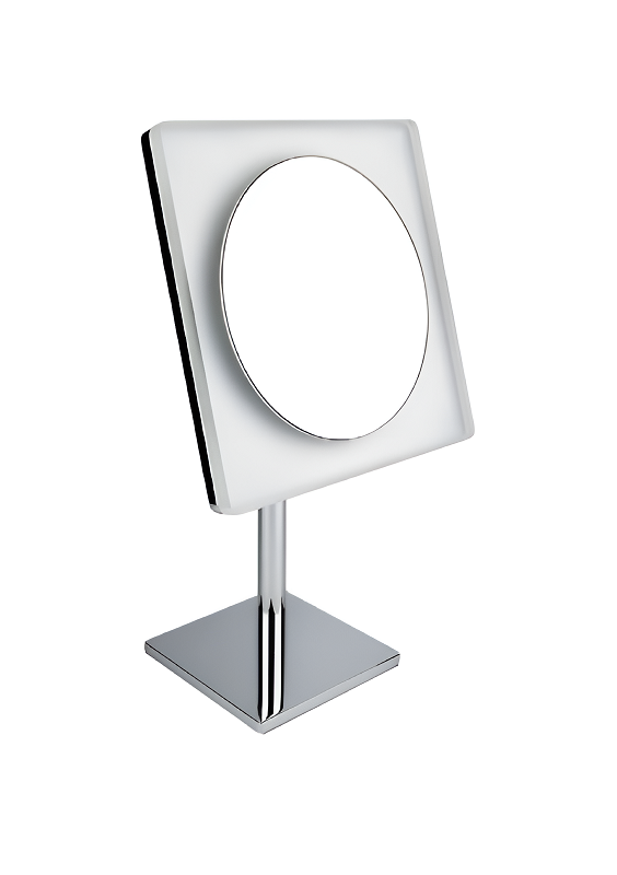 Изображение товара Косметическое зеркало Colombo Design Specchi Ingranditori B9755, с подсветкой, 3-х кратное увеличение, настольное, хром
