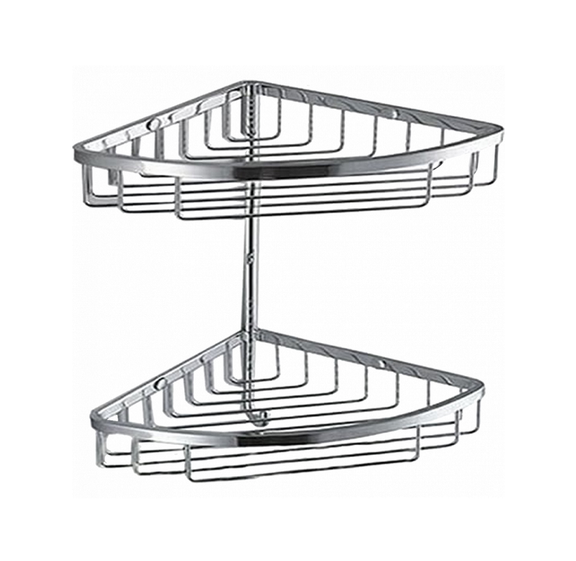 Изображение товара Угловая полка Colombo Design Angolari B9604 с хромом на 2 яруса