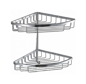 Изображение товара Полка Colombo Design Angolari B9604, угловая, 2 яруса, хром