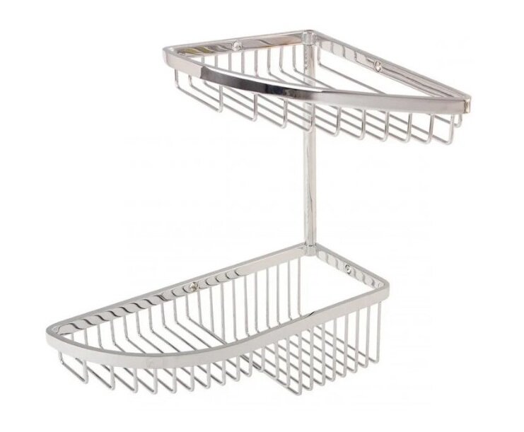 Изображение товара Полка Colombo Design Angolari B9607, угловая, 2 яруса, хром