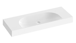 Изображение товара Раковина Ravak Lite XJX01312000 120x45 см из искусственного камня белая