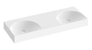 Изображение товара Раковина Ravak Lite XJX01312001 120 см двойная из искусственного камня белая