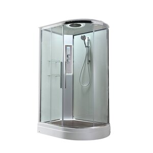 Изображение товара Душевая кабина AvaCan EM2912LLEDT/EM2912RLEDT 78105/78099, 120 x 90 см, с LED подсветкой, с крышей, поддон низкий, левая/правая, стекло прозрачное, профиль хром