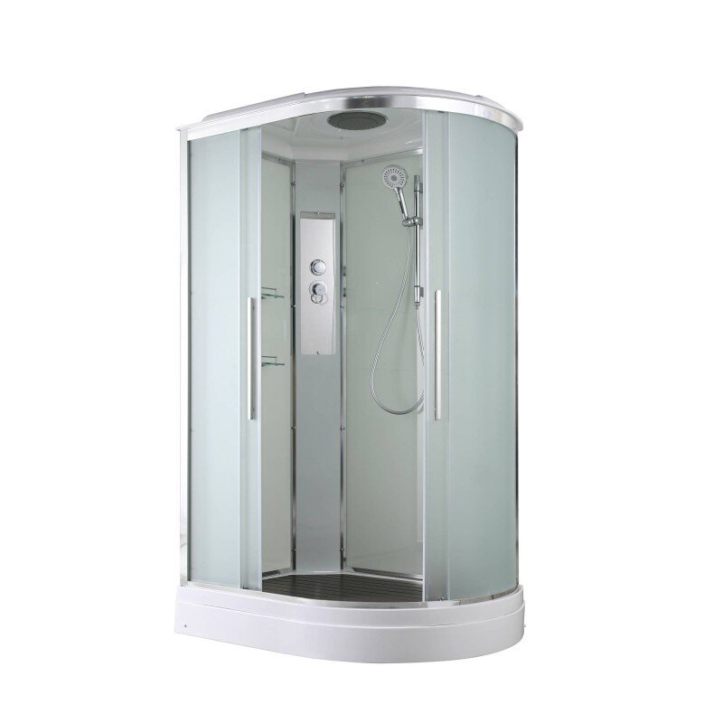 Изображение товара Душевая кабина AvaCan EM2812L/EM2812R 120x80 см с крышей, матовое стекло, хром профиль