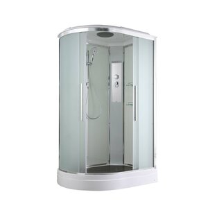 Изображение товара Душевая кабина AvaCan EM2912L/EM2912R 78100/78094, 120 x 90 см, с крышей, поддон низкий, левая/правая, стекло матовое, профиль хром
