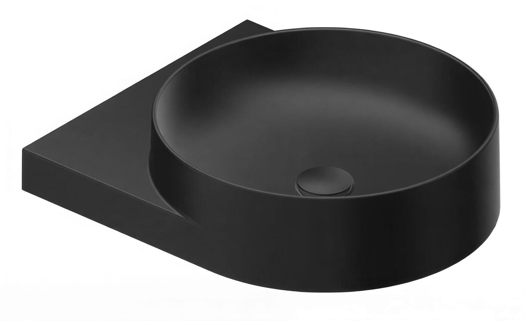 Изображение товара Раковина Ravak Yard XJX0D040000 40 см черный матовый для угловой установки Изображение товара Раковина Ravak Yard XJX0D040000 40 см черный матовый для угловой установки