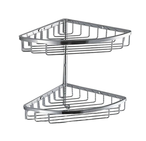 Изображение товара Полка Colombo Design Angolari B9617, угловая, 2 яруса, хром