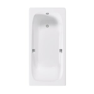 Изображение товара Ванна чугунная Delice Flex DLR230632R, 180 х 85 см, без покрытия, с отверстиями под ручки, без ручек, цвет белый