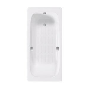 Изображение товара Ванна чугунная Delice Flex DLR230632R-AS, 180 х 85 см, антискользящее покрытие, с отверстиями под ручки, без ручек, цвет белый