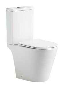 Изображение товара Напольный унитаз Aquatek Либерти AQ2999T-00, безободковый, смыв Торнадо, сиденье микролифт, белый