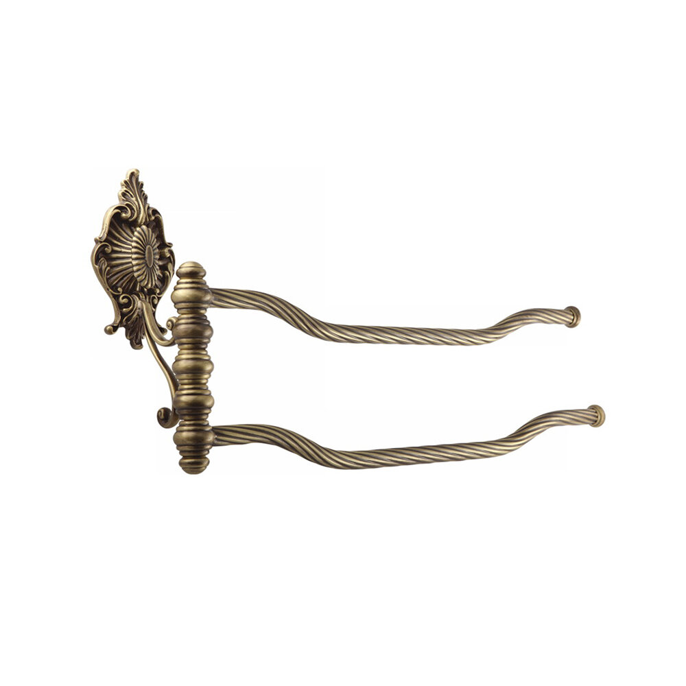 Изображение товара Полотенцедержатель двойной поворотный Elizabetta 17005 бронза 40.5 см Миглиоре