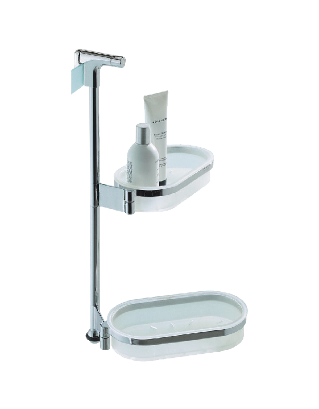 Изображение товара Поворотная полка Colombo Design Angolari B9710 2 яруса хром