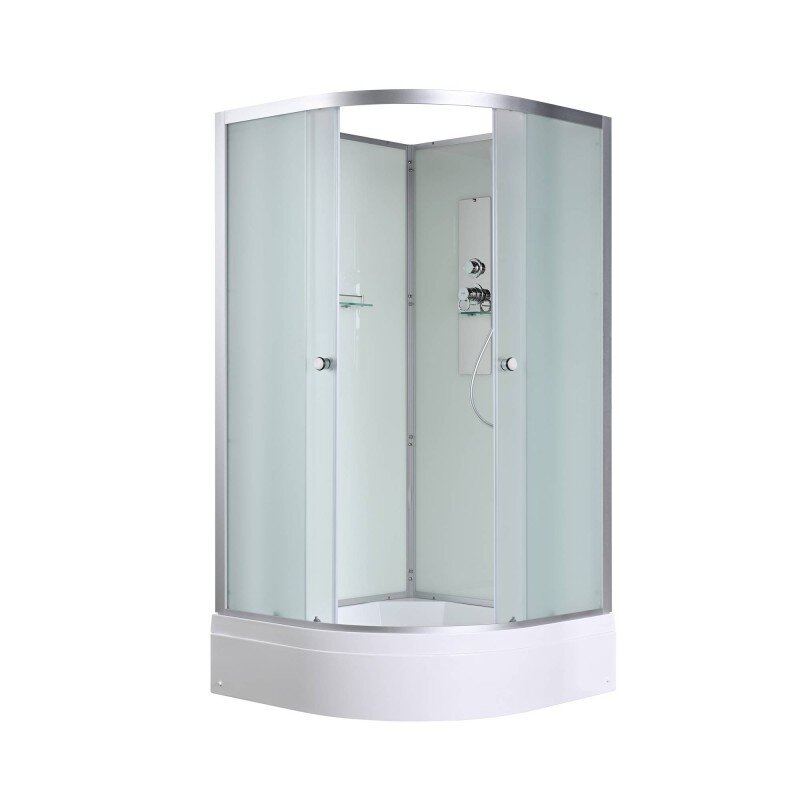 Изображение товара Душевая кабина AvaCan D3090N 90x90 см без крыши с матовым стеклом и хром-профилем