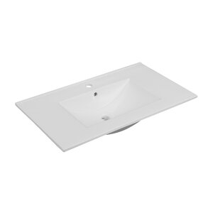 Изображение товара Раковина Oliveeka NS2001-80, 80 см, белый фаянс