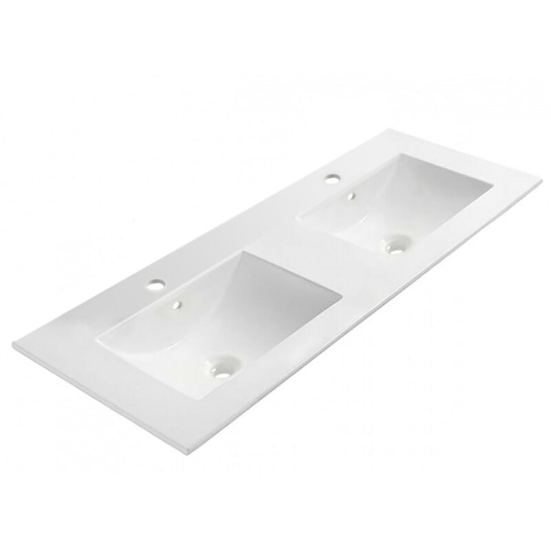 Изображение товара Раковина Oliveeka NS2001-120, 120 см, белая, фаянсовая Изображение товара Раковина Oliveeka NS2001-120, 120 см, белая, фаянсовая