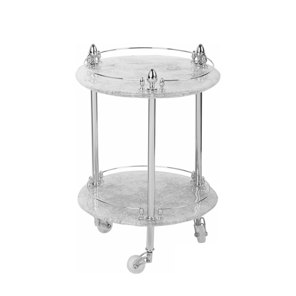 Изображение товара Столик на колесиках Migliore Elizabetta 17048 хром ретро стиль