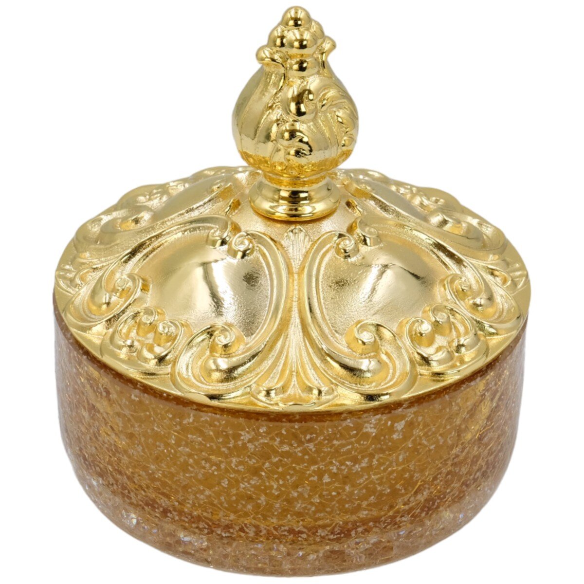 Изображение товара Баночка настольная Migliore Elizabetta 17057 золото для хранения в интерьере