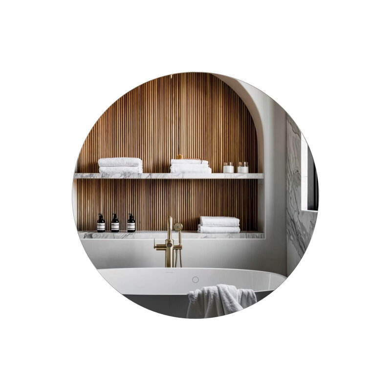 Изображение товара Зеркало ЗОВ ZD80 80 см с LED подсветкой сенсорное белое