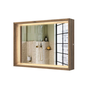 Изображение товара Зеркало ЗОВ Парма PZ70AT, 70 см, с LED подсветкой, цвет аттик