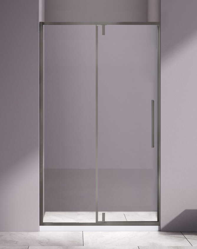 Изображение товара Душевая дверь Vincea Slim-N VDP-4SN100CLGM, 100 см, распашная, прозрачное стекло
