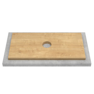 Изображение товара Столешница ЗОВ SPL60T, 60 см, пластик HPL, цвет туя