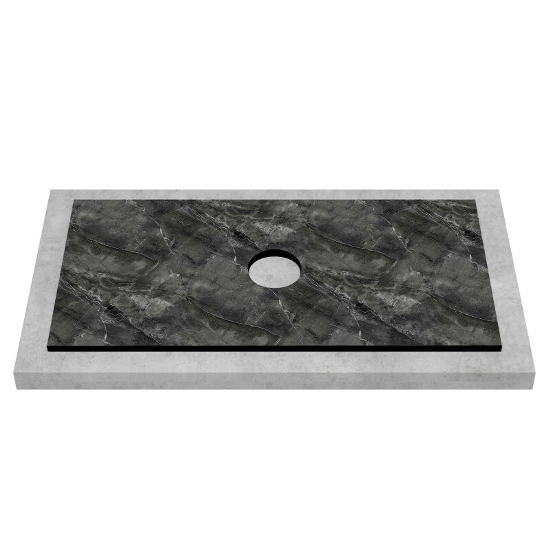 Изображение товара Столешница ЗОВ KPK795 80 см пластик черный мраморный узор влагостойкая Изображение товара Столешница ЗОВ KPK795 80 см пластик черный мраморный узор влагостойкая