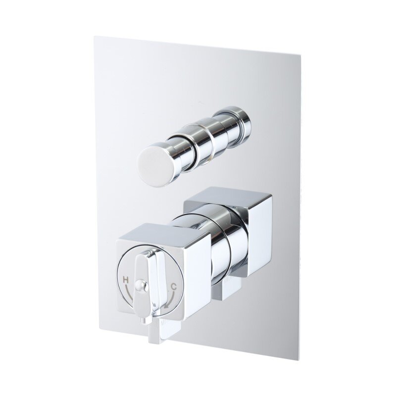 Изображение товара Смеситель Migliore Kvant 25405 термостатический, скрытого монтажа, для ванны и душа, хром