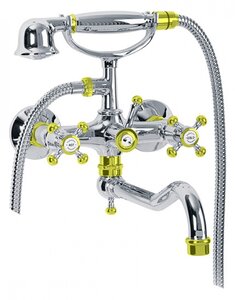 Изображение товара Модный смеситель Migliore Lady 18834 для ванны и душа хром/золото