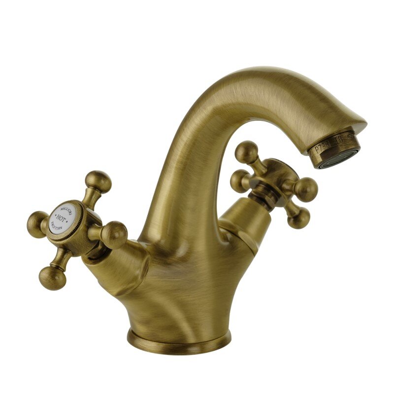 Изображение товара Migliore Lady 18817 - бронзовый смеситель для раковины, двухзахватный, ретро