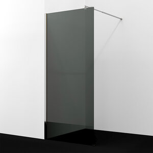 Изображение товара Душевая стенка WasserKraft Rur 30W44-TG со свободным входом, 100 см, стекло тонированное, профиль хром