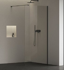 Изображение товара Душевая стенка Ravak Walk-In Wall ST GW9WA0300Z1C, 100 см, свободный вход, стекло прозрачное, профиль черный матовый