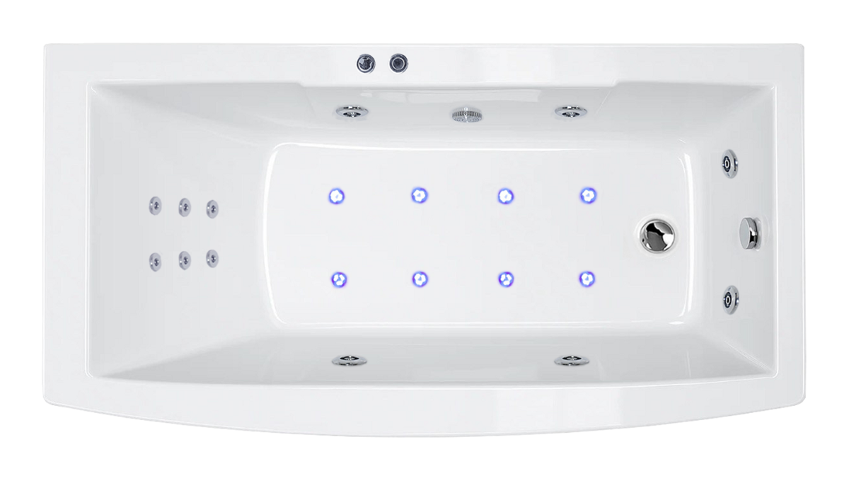 Изображение товара Гидромассажная ванна Royal Bath Fato De Luxe RB326100DL, 170x85 см, белая