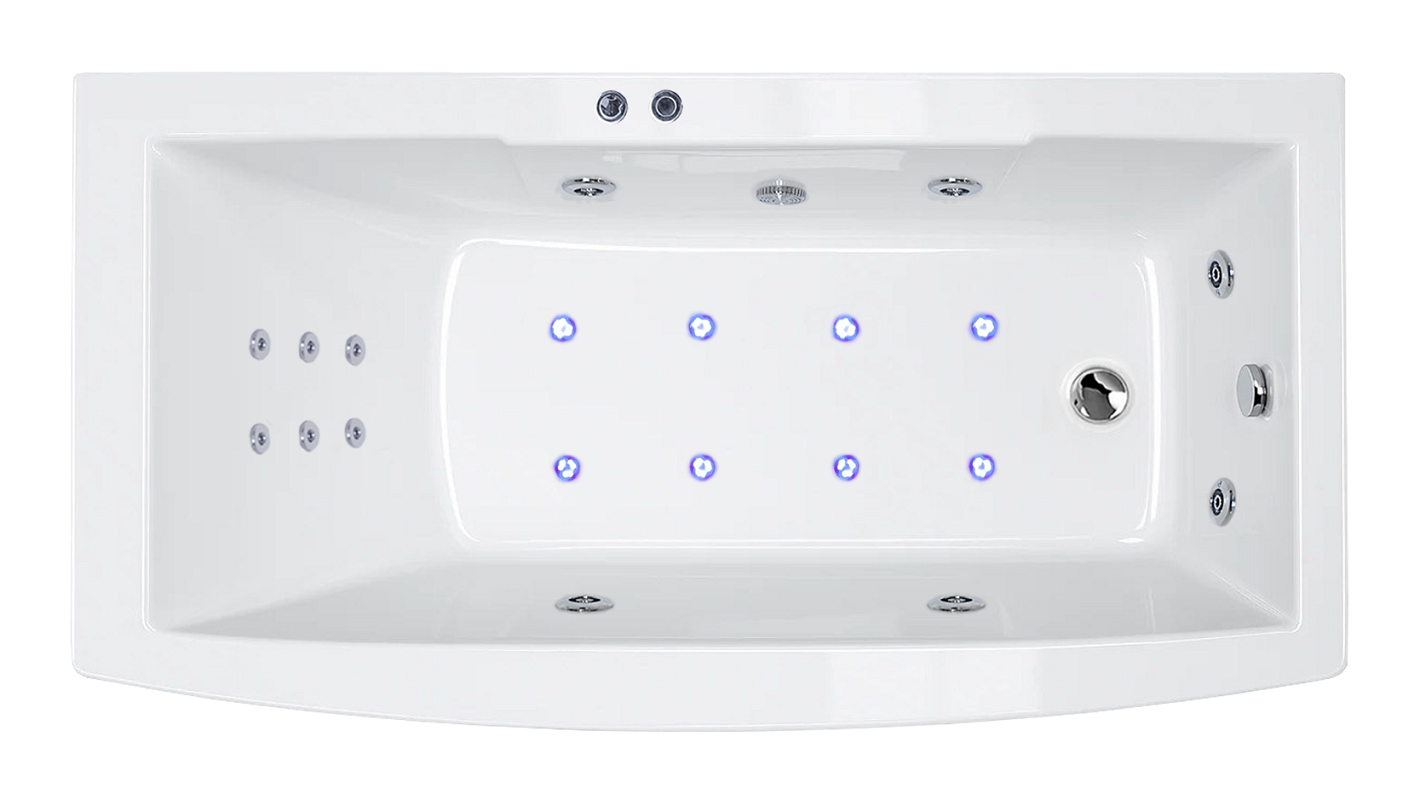 Изображение товара Ванна гидромассажная Royal Bath Fato De Luxe RB326100DL 170x85 см белая Изображение товара Ванна гидромассажная Royal Bath Fato De Luxe RB326100DL 170x85 см белая