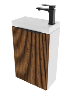 Изображение товара Тумба под раковину ЗОВ Монови Слим MS40AT, 40 см, подвесная, цвет аттик