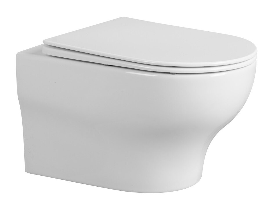 Изображение товара Подвесной безободковый унитаз Abber Bequem AC1128 с системой Торнадо и микролифтом