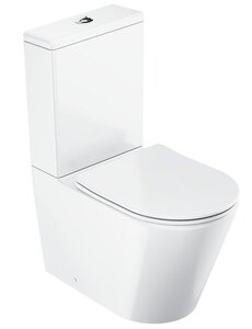 Изображение товара Напольный унитаз Ravak Elegant X01872, безободковый, крышка микролифт, белый