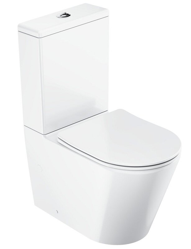 Изображение товара Напольный унитаз Ravak Elegant X01872, безободковый, крышка микролифт, белый