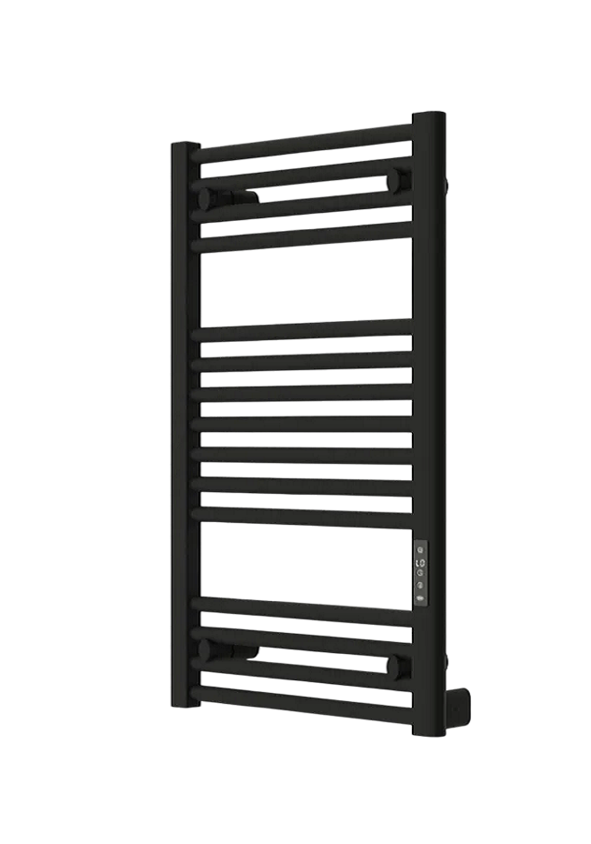 Изображение товара Полотенцесушитель электрический Rifar D-Line DL-080-60-BM, ширина 60 см, высота 80 см, диммер справа, чёрный янтарь матовый