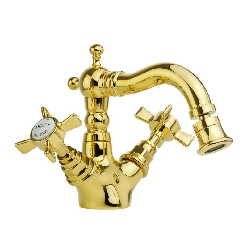 Изображение товара Смеситель для биде Migliore Princeton 19374 золото двухзахватный Италия