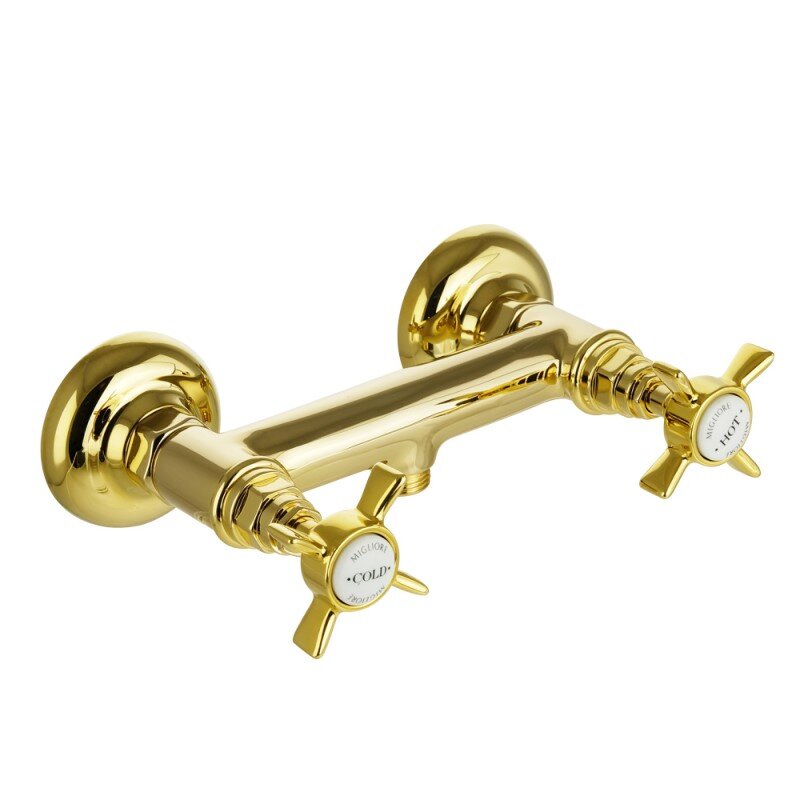 Изображение товара Migliore Princeton 19377 - дуговой двухвентильный смеситель для душа, золото