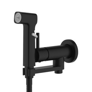 Изображение товара Гигиенический душ Aquatek Ника AQ1819MB, со смесителем, цвет черный матовый