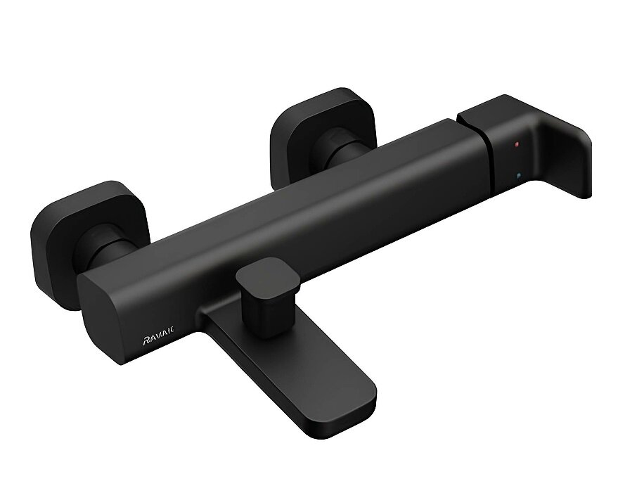 Изображение товара Смеситель Ravak 10° Free TD F 022.20/150 X070152 для ванны и душа, черный матовый