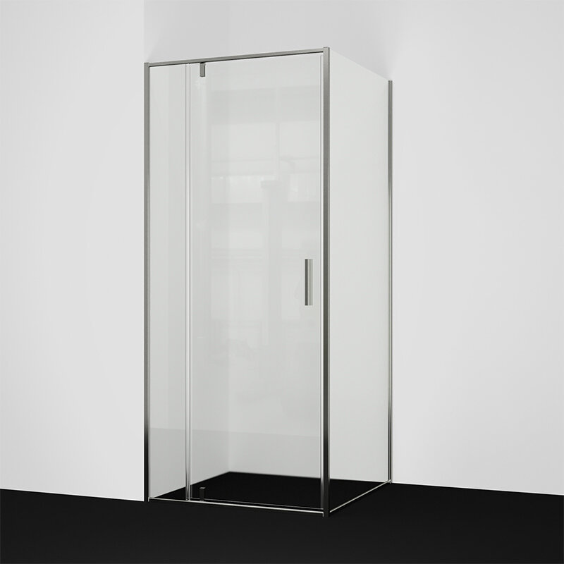 Изображение товара Душевой уголок WasserKRAFT Spree 14P17 100х80 см с прозрачным стеклом и никелевым профилем