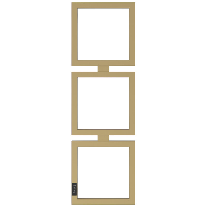 Изображение товара Полотенцесушитель электрический Сунержа Этюд E, 32-0844-1030/32-0845-1030, высота 100 см, ширина 30, диммер слева/справа, цвет золотой шёлк