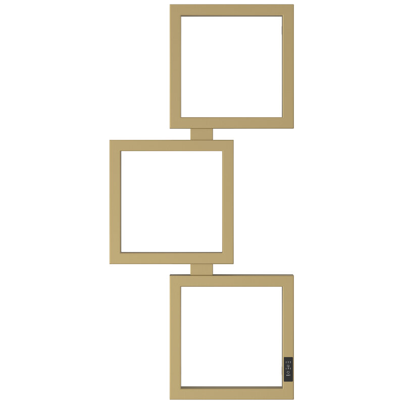 Изображение товара Полотенцесушитель электрический Сунержа Этюд ES, 32-0846-1050/32-0847-1050, высота 100 см, ширина 50, диммер слева/справа, цвет золотой шёлк