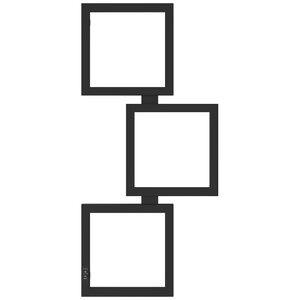 Изображение товара Полотенцесушитель электрический Сунержа Этюд ES, 31-0846-1050/31-0847-1050, высота 100 см, ширина 50, диммер слева/справа, цвет черный матовый