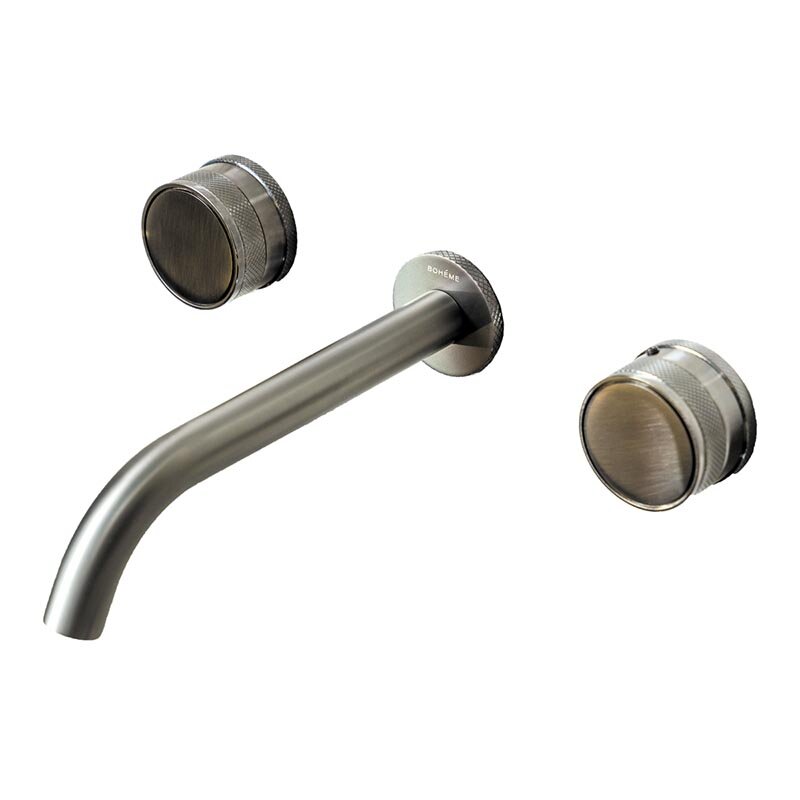 Изображение товара Смеситель для раковины Boheme Prestige встраиваемый Gun Metal 152-2-GM-PR